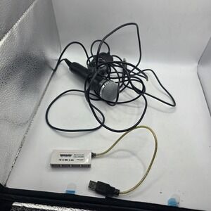 Rock Band USB Hub VP-H209B Logitech Microphone and Guitar Dongle Bundle Untested